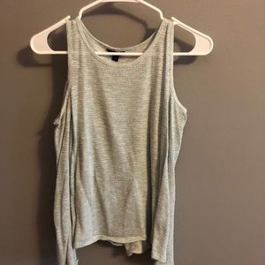 Simple grey, sparkle top